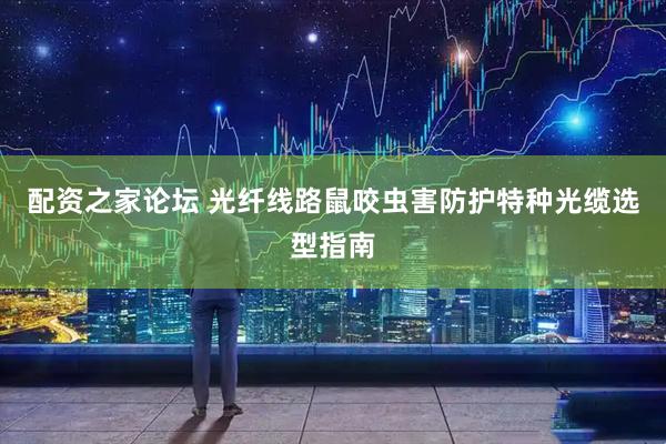 配资之家论坛 光纤线路鼠咬虫害防护特种光缆选型指南